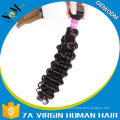 Wholesale Cheap Deep Wave non remy double drawn hair grade 7a peruvian remy human hair